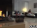 Step daughter wants to fuck her step dad while he watches the football game