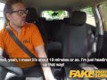 Fake Driving School Ex learner Satine Sparks arse spanked red raw