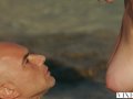VIXEN Kendra Sunderland passionate sex on a beach