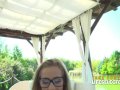 Elegant MILF therapist squirts while fucking POV