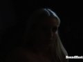 Disappeared On Arrival 2: Locked Blonde Slave In Thongs Masturbates