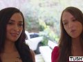 TUSHY College Student Uses Her Best Friend To Fuck Teacher