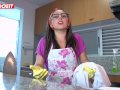 LETSDOEIT - Big Ass Latina Maid Loves cleaning cock cum - LETSDOEIT