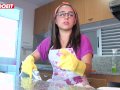 LETSDOEIT - Big Ass Latina Maid Loves cleaning cock cum - LETSDOEIT