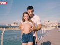 LETSDOEIT - Hardcore Fuck for a Russian Babe on a Public Beach