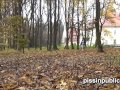Cute girls expose peeing pussies and take a leak near the forest