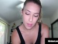 Cock Sucking Kimber Lee Shuts The Door & Blows Your Dick!