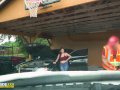 Roadside - Latina wife has sex with her mechanic outside