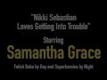 Femdom Samantha Grace Binds & Spanks Slave Nikki Sebastian!