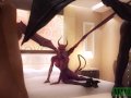 3D Monster Porn. Redhead beauty banged by Evil Demon & his Horny Wife
