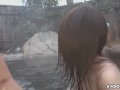 Japanese babe, Akiko Kurokawa got fucked in the spa, uncensored