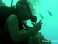 Fucking this busty cutie underwater while scuba diving