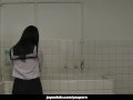 Japanese schoolgirl, Sayaka Aishiro gives great handjobs to friends, uncens