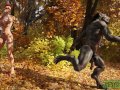 Little Red Riding Hood fucked by Werewolf monster. 3D Porn Animation