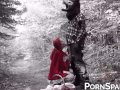 Little Red Riding Hood fucked on the sweet forest trail