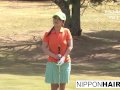 Teen golfer gets her pink pounded on the green!