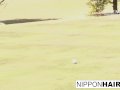 Teen golfer gets her pink pounded on the green!