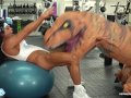 Camsoda - Hot milf stepmom fucked by trex in real gym sex