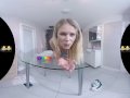 Claudia Macc appears in our latest virtual reality porn pissing scene and f