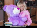 ExxxtraSmall - Cute Tiny Blond Rides a Thick White Cock