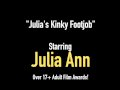 Fine FemDom Cougar Julia Ann Teases Cock With Hosed Feet!