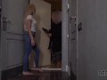 Debt4k. Dangerously-hot blonde uses her own fucking currency to pay the deb