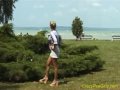 Public peeing at the shore