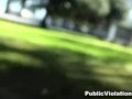 College babe fucked in park