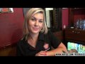 Gorgeous blonde bartender is talked into sex 