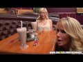 Sexy blonde waitress seduces her customer - brazzers