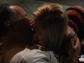 Young blonde and old guy in a candlelight fuck  