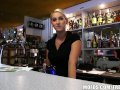 HOT Czech bartender paid for quick fuck