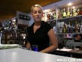 HOT Czech bartender paid for quick fuck