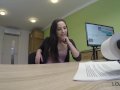LOAN4K. Amateur passes special casting of loan agent to get money