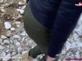 MyDirtyHobby - Busty teen gets a huge cumshot while fucking in the snow