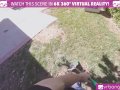 VR BANGERS Horny cougar fucks young gardener