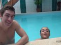 HUNT4K. Hottie wants to have fun in the pool so why pleases owner