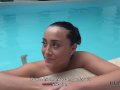 HUNT4K. Hottie wants to have fun in the pool so why pleases owner