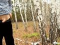 Stepmom takes a hard cock in the woods