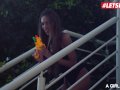 LETSDOEIT - Russian Katrin Tequila and Veronica Clark Lesbian Poolside Sex