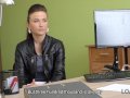 LOAN4K. Sexy chick gives blowjob and gets nailed in the loan office