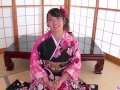 Flawless blowjob in her kimono during home XXX - More at Slurpjp com