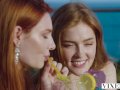 VIXEN Gorgeous redheads seduce bartender while on vacation