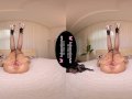 Solo temptress, Lady Dee is using a big vibrator, in VR