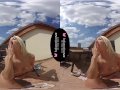 Solo blonde beauty, Lena Love is masturbating, in VR