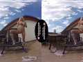 Solo blonde beauty, Lena Love is masturbating, in VR