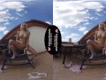 Solo blonde beauty, Lena Love is masturbating, in VR