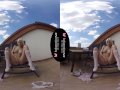 Solo blonde beauty, Lena Love is masturbating, in VR