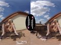 Solo blonde beauty, Lena Love is masturbating, in VR