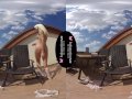 Solo blonde beauty, Lena Love is masturbating, in VR